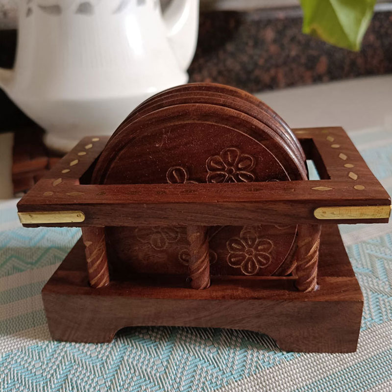 Wooden Tea Coasters